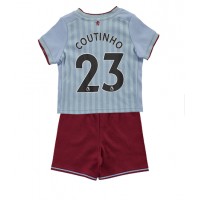 Dres Aston Villa Philippe Coutinho #23 Gostujuci za djecu 2022-23 Kratak Rukav (+ kratke hlače)